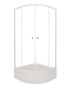 Изображение товара Душевой уголок Triton Ультра Щ0000061812, 90 x 90 см, поддон 31 см В, стекло прозрачное, профиль белый