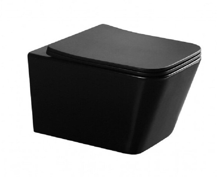 Изображение товара Подвесной унитаз Gid Cuadrado Tr2155Bm 62239Y безободковый черный матовый