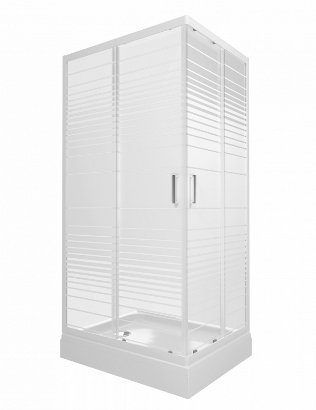 Изображение товара Душевой уголок Triton Фьюжн 100x80 см с раздвижными дверями