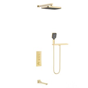Изображение товара Душевая система Vincea VSFW-431T1RBG с термостатом и функциями экономии воды
