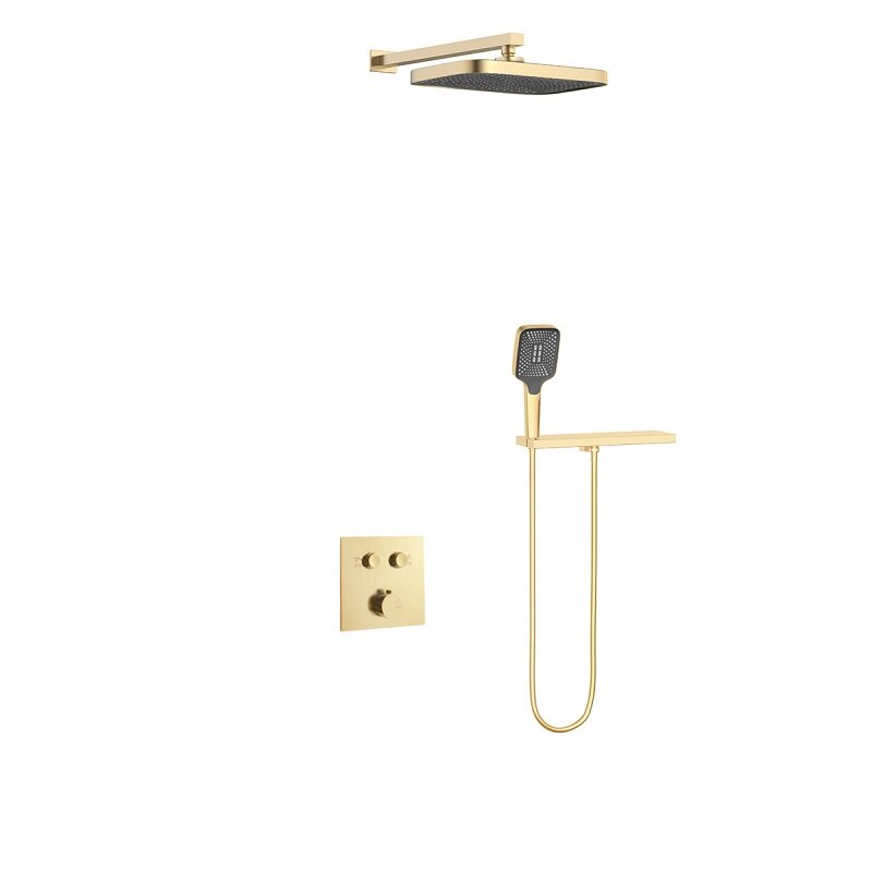 Изображение товара Душевая система Vincea VSFW-4211RBG встраиваемая 2 режима брашированное золото Италия