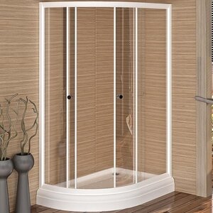 Изображение товара Душевой уголок Радомир Соул 2/Соул 3 1-09-1-0-0-0080, 120 х 80 см, стекло прозрачное, профиль белый