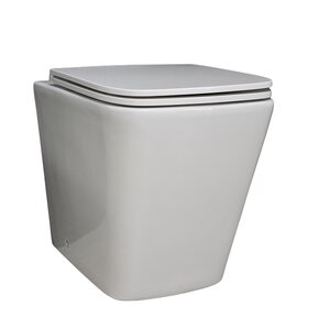 Изображение товара Приставной унитаз Gid Cuadrado TRS-264 62240Y, безободковый, с сиденьем микролифт, белый