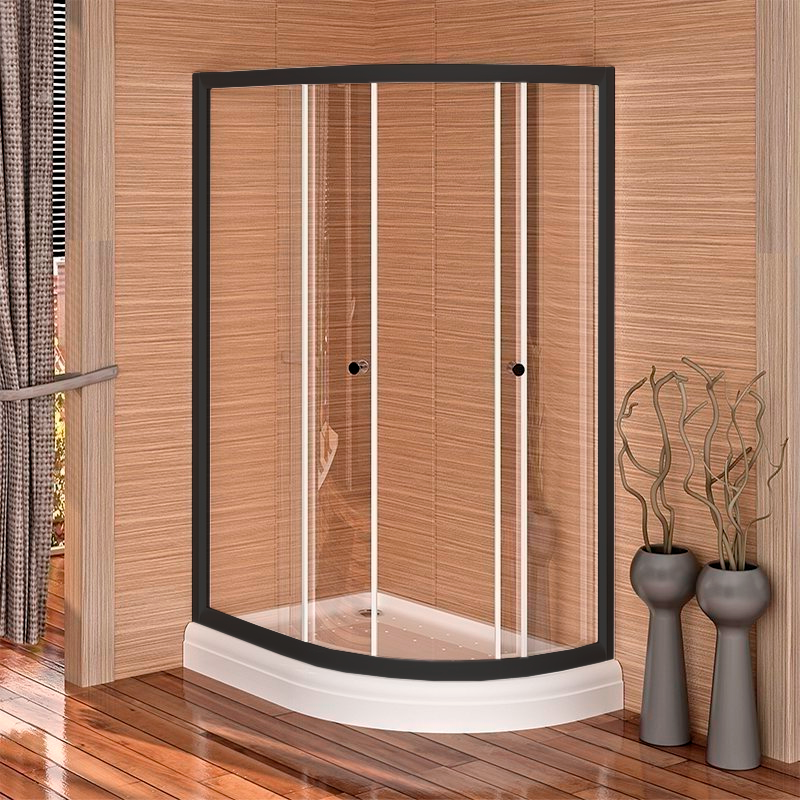Изображение товара Душевой уголок Радомир Соул 2/Соул 3 120x80 см с раздвижными дверями и черным профилем