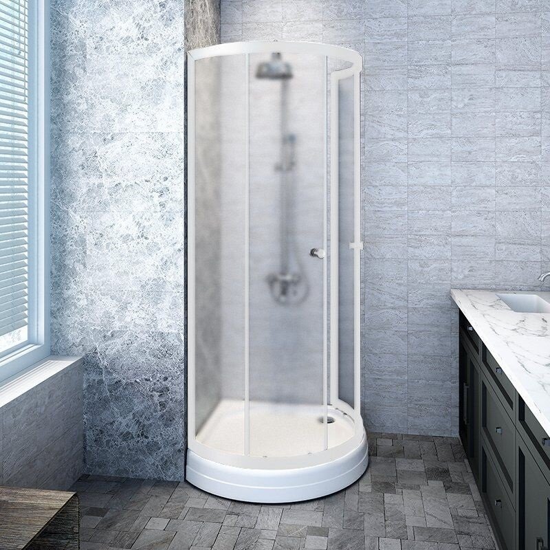 Изображение товара Душевой уголок Радомир Стронг 110х110 см с раздвижными дверями и матовым стеклом