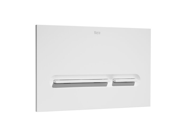 Изображение товара Кнопка смыва Roca PL5 Dual 890099000 белая для унитаза, двухрежимный механический запуск