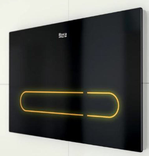 Изображение товара Кнопка смыва Roca EP-1 электронная черная двухрежимная для унитаза