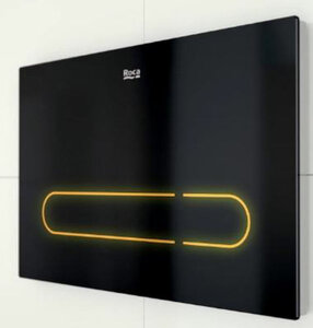 Изображение товара Кнопка смыва Roca EP-1 электронная черная двухрежимная для унитаза