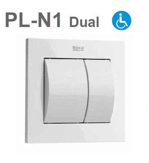 Изображение товара Кнопка смыва Roca PL-N1 Dual 890066000 белая для унитаза и общественных систем