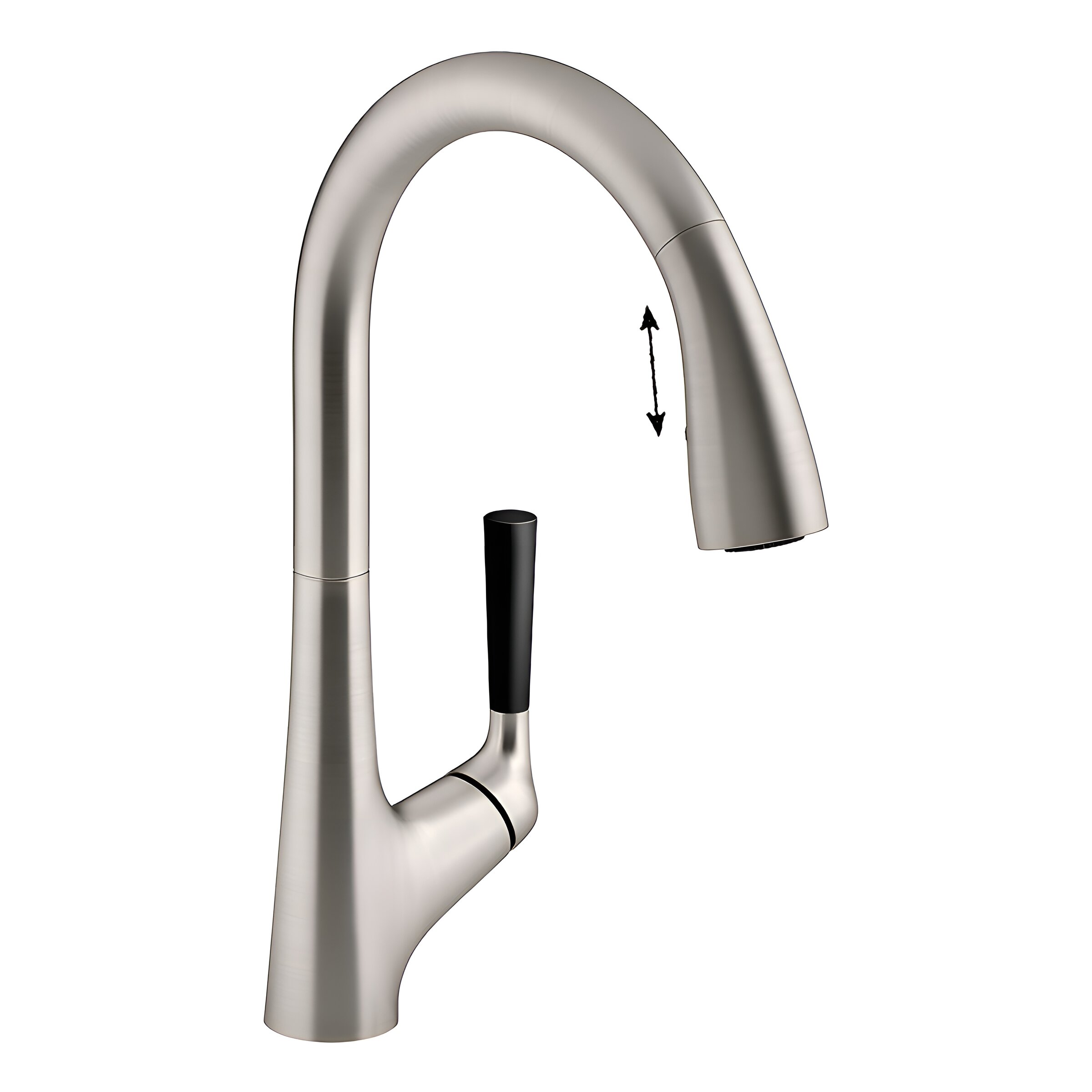 Изображение товара Смеситель Jacob Delafon Malleco E562-VS с выдвижным изливом матовый хром