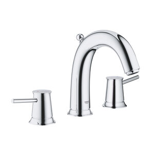 Изображение товара Смеситель для раковины Grohe BauClassic 20470000 хром на три отверстия