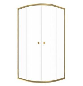Изображение товара Душевой уголок Triton Альфа Щ0000073922, 90 x 90 см, стекло прозрачное, профиль золото
