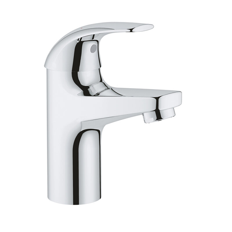Изображение товара Смеситель для раковины Grohe BauCurve с однорычажным управлением и хромированным покрытием Изображение товара Смеситель для раковины Grohe BauCurve с однорычажным управлением и хромированным покрытием