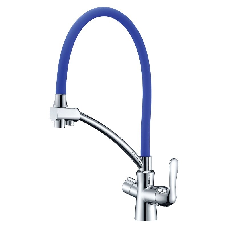 Изображение товара Смеситель Lemark Комфорт/Comfort LM3070C-Blue для кухонной мойки, с подключением к фильтру, хром/синий Изображение товара Смеситель Lemark Комфорт/Comfort LM3070C-Blue для кухонной мойки, с подключением к фильтру, хром/синий
