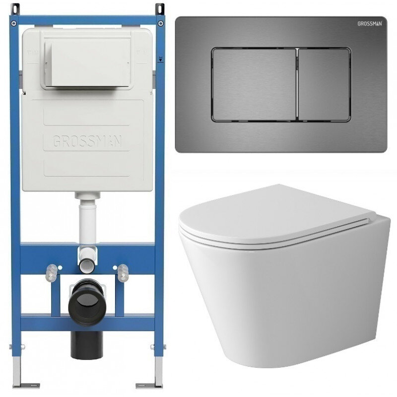 Изображение товара Комплект Grossman Classic с безободковым унитазом GR-4478SQ