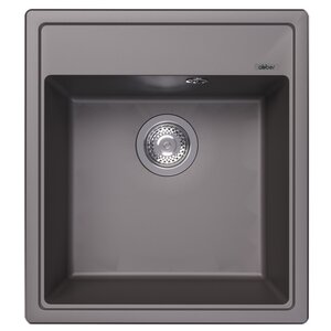 Изображение товара Кухонная мойка Abber Quarz AQ2901G, 46 см, кварцевый композит, серый