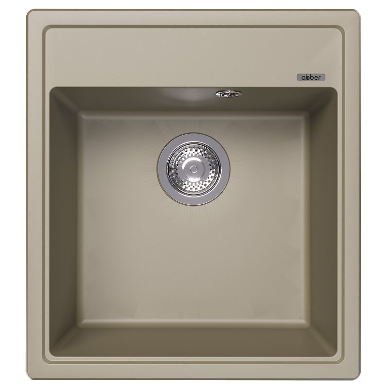 Изображение товара Кухонная мойка Abber Quarz AQ2901S, 46 см, кварцевый композит, песочный