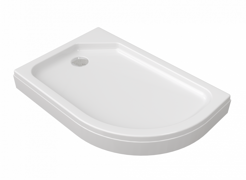 Изображение товара Поддон душевой Triton 120x80 см низкий асимметричный белый Россия