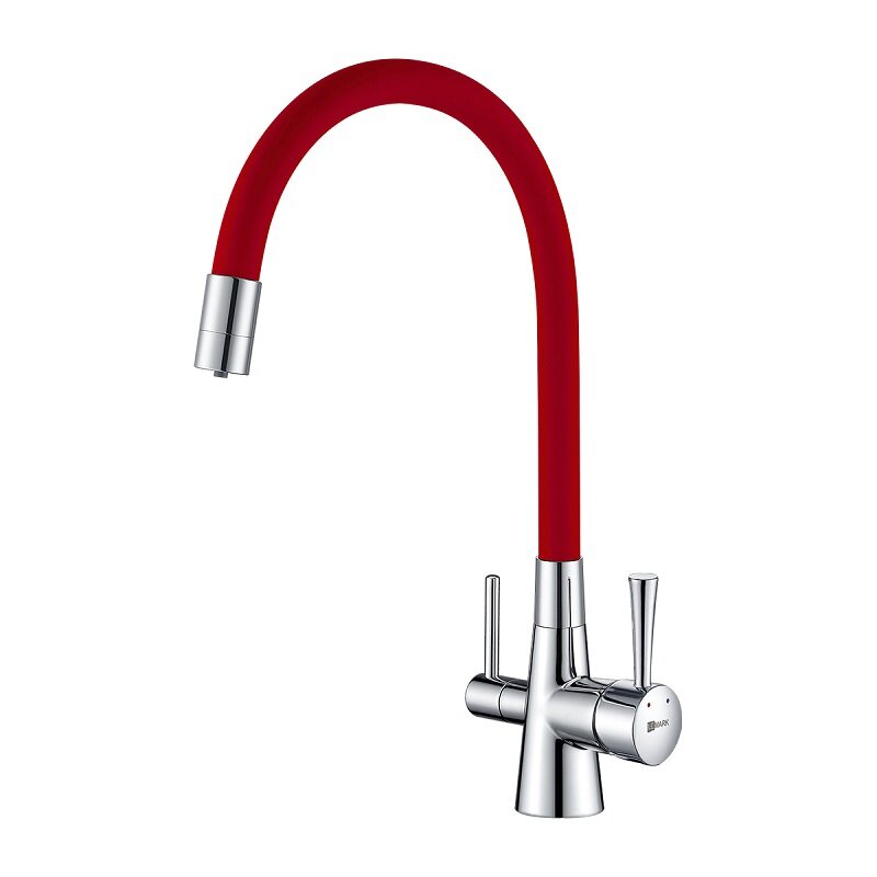 Изображение товара Смеситель кухонный Lemark Comfort LM3075C-Red с подключением к фильтру питьевой воды