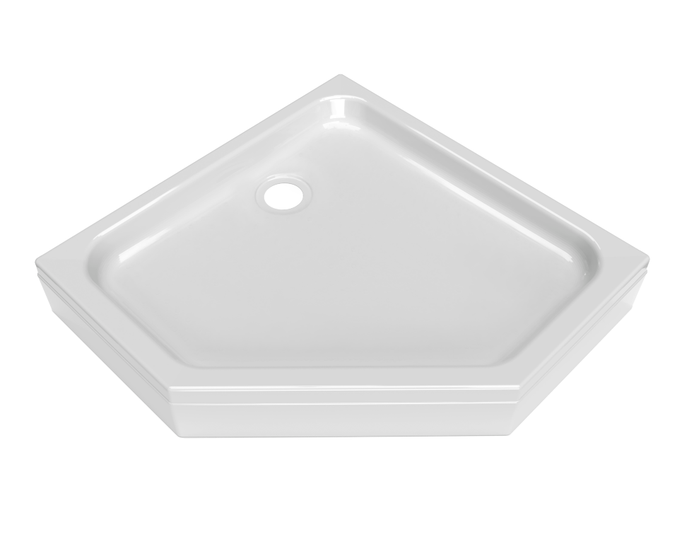 Изображение товара Поддон душевой Triton Щ0000052850 90x90 см низкий пятиугольный белый акрил