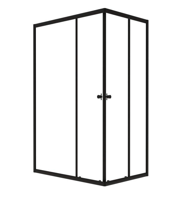 Изображение товара Душевой уголок Triton Вента Щ0000057858, 100x80 см, стекло прозрачное, профиль черный