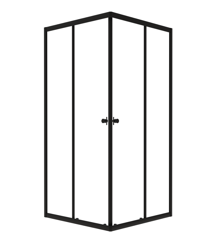 Изображение товара Душевой уголок Triton Вента квадратый у 80x80 см стекло прозрачное черный профиль