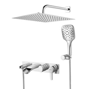 Изображение товара Душевая система Lemark Atlantiss LM3225C хром каскадная с верхней лейкой Тропический дождь