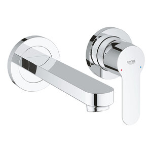 Изображение товара Смеситель для раковины Grohe BauEdge, 20474000, скрытого монтажа на 2 отверстия, в комплекте с монтажной частью, хром