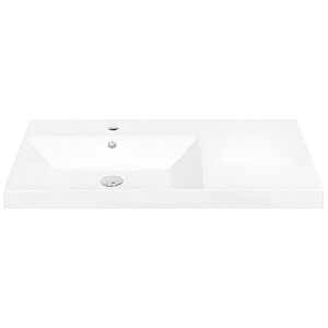 Изображение товара Раковина La Fenice Cubo CU.NN.90L, 90 см, чаша слева, цвет белый