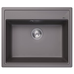 Изображение товара Кухонная мойка Abber Quarz AQ2902G, 60 см, кварцевый композит, серый