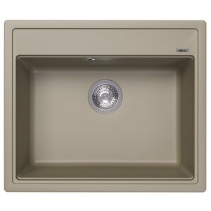 Изображение товара Кухонная мойка Abber Quarz AQ2902S 60 см кварцевый композит песочный матовая
