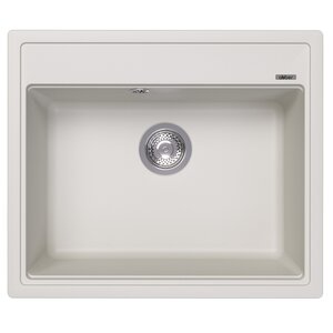 Изображение товара Кухонная мойка Abber Quarz AQ2902W 60 см кварцевый композит белый матовый Германия