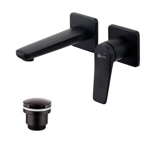 Изображение товара Смеситель для раковины Lemark Bronx LM3736BL черный с донным клапаном