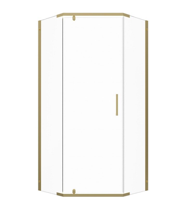 Изображение товара Душевой уголок Triton Дека Щ0000073928, 100 x 100 см, стекло прозрачное, профиль золото