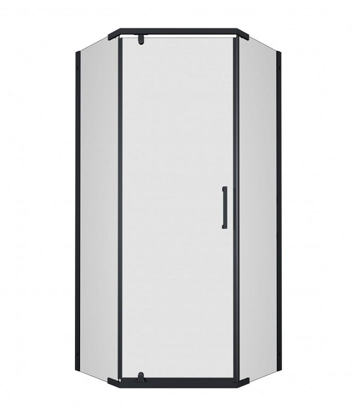 Изображение товара Душевой уголок Triton Дека 90x90 см пятиугольный стекло прозрачное черный профиль
