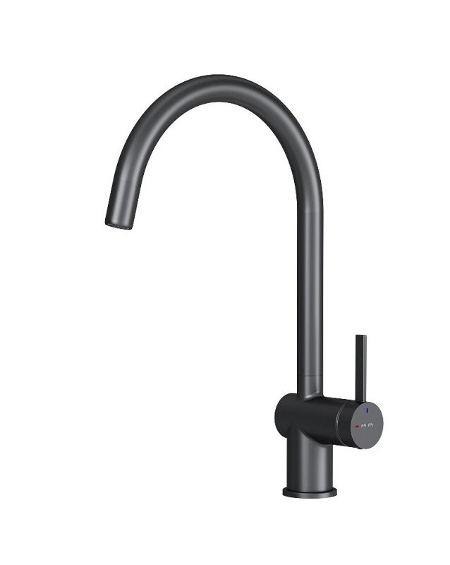 Изображение товара Кухонный смеситель Am.Pm Func F8F07022 черный однорычажный вращающийся излив