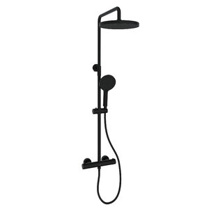 Изображение товара Душевая система Sancos Teo SC11001MB термостатическая черная матовая