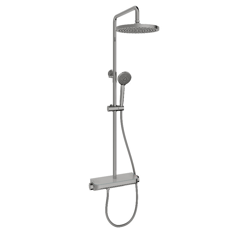 Изображение товара Душевая система Sancos Teo SC11002CH термостатическая хром Изображение товара Душевая система Sancos Teo SC11002CH термостатическая хром