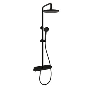 Изображение товара Душевая система Sancos Teo SC11002MB, термостатическая, черная матовая