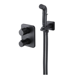 Изображение товара Гигиенический душ Lemark Bronx LM3740BL со смесителем черный внутренний монтаж