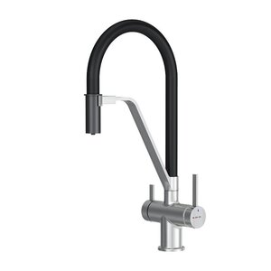 Изображение товара Смеситель Am.Pm Func F8F07812 для мойки с питьевой водой, сатин/черный