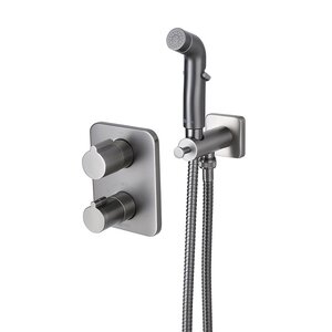 Изображение товара Гигиенический душ Lemark Bronx LM3740GM, со смесителем, графит