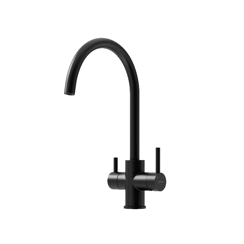 Изображение товара Смеситель для кухонной мойки Sancos Taper SC4012MB, с подключением к фильтру, цвет черный матовый
