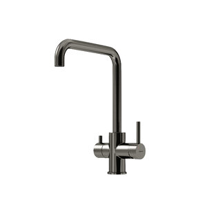 Изображение товара Смеситель для кухонной мойки Sancos Vela SC4013GG, с подключением к фильтру, цвет воронёная сталь, gunmetal