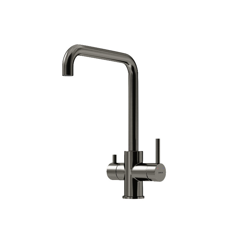 Изображение товара Смеситель для кухонной мойки Sancos Vela SC4013GG, с подключением к фильтру, цвет воронёная сталь, gunmetal Изображение товара Смеситель для кухонной мойки Sancos Vela SC4013GG, с подключением к фильтру, цвет воронёная сталь, gunmetal