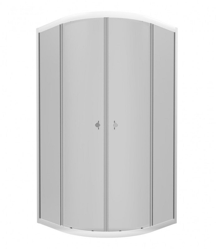 Изображение товара Душевой уголок Triton Грэй 90x90 см, тонированное стекло, профиль белый