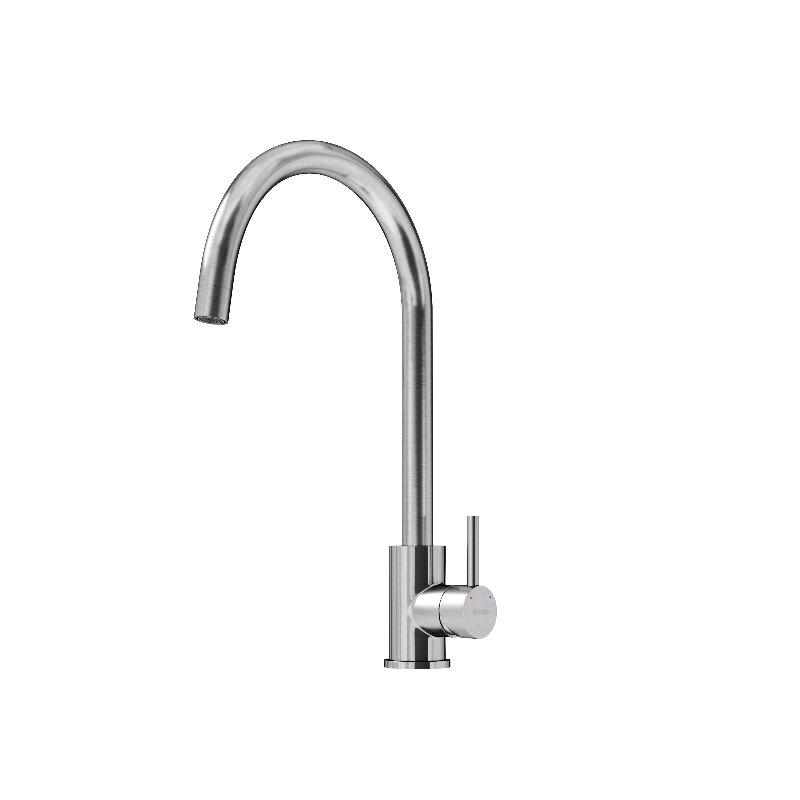 Изображение товара Смеситель для кухонной мойки Sancos Stainless SC12001SS нержавеющая сталь 360°