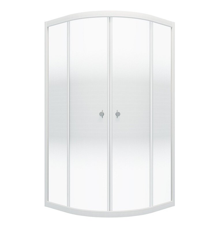 Изображение товара Душевой уголок Triton Лайт 100х100 см с прозрачным стеклом и раздвижными дверями