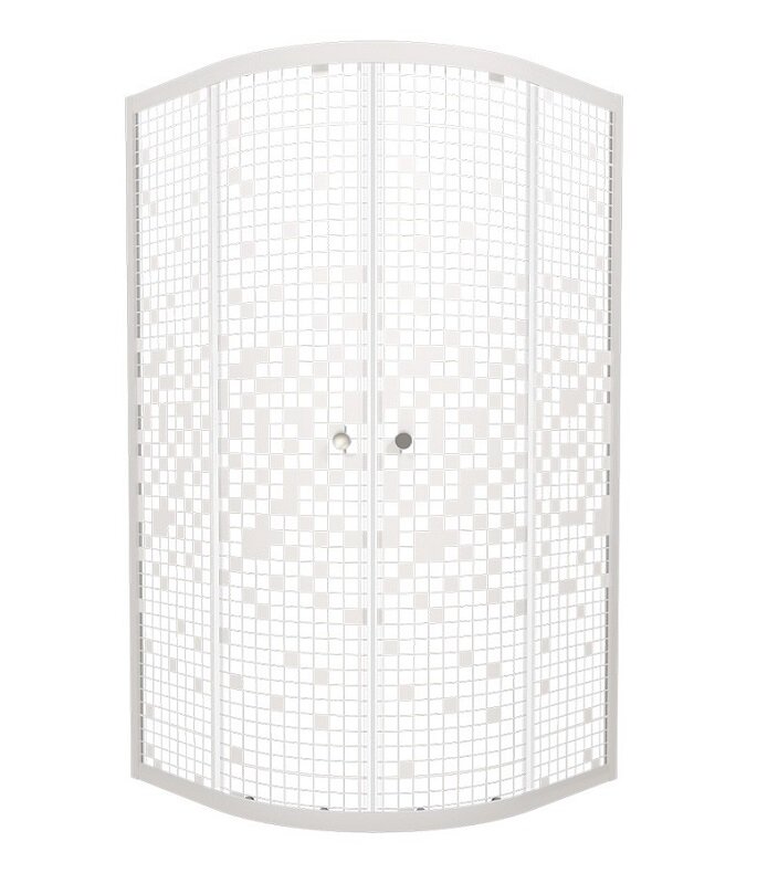 Изображение товара Душевой уголок Triton Стандарт 100x100 см стекло Мозаика профиль белый