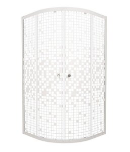 Изображение товара Душевой уголок Triton Стандарт Щ0000064826, 100 x 100 см, стекло Мозаика, профиль белый